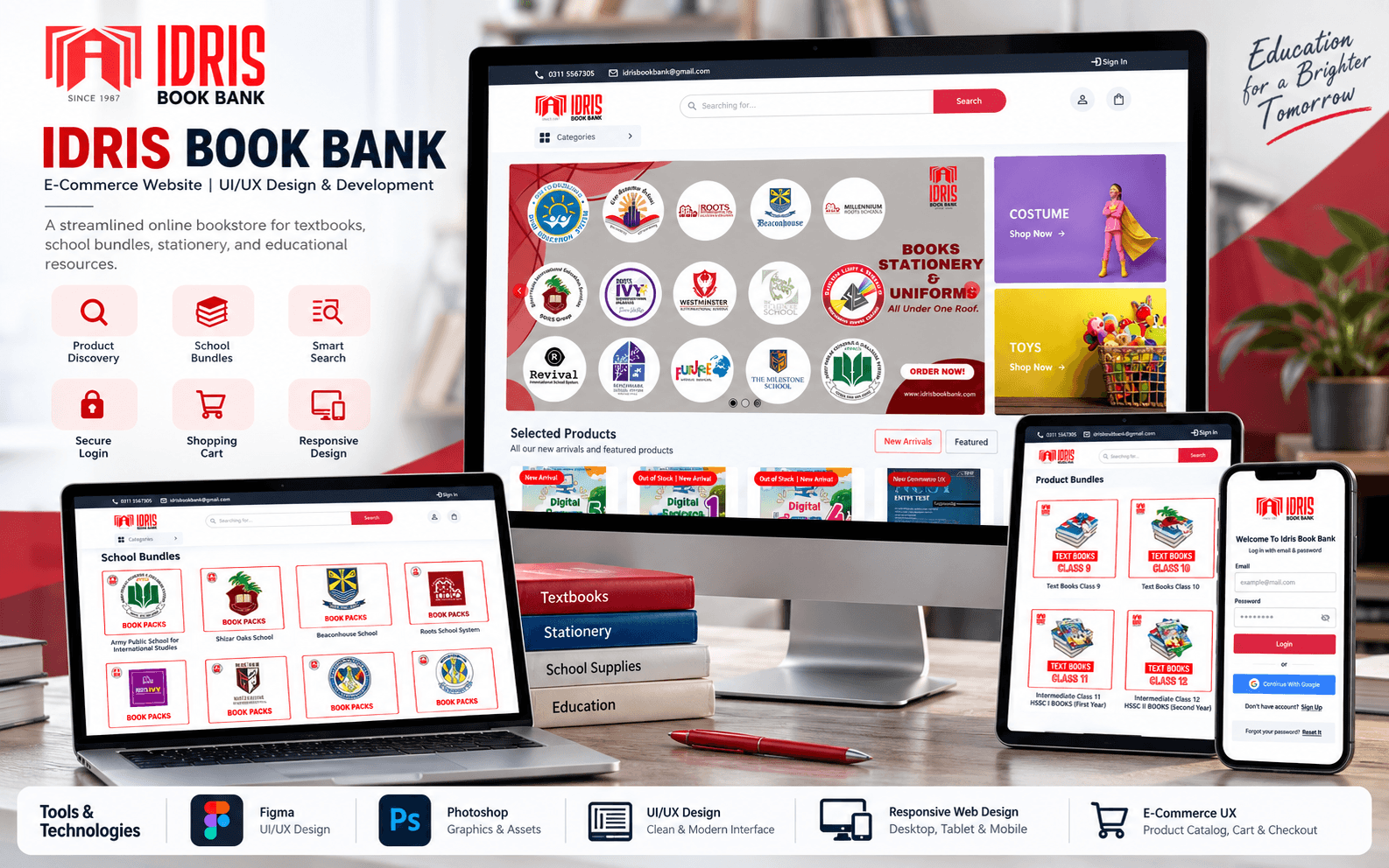 Idris Book Bank Ecommerce Website