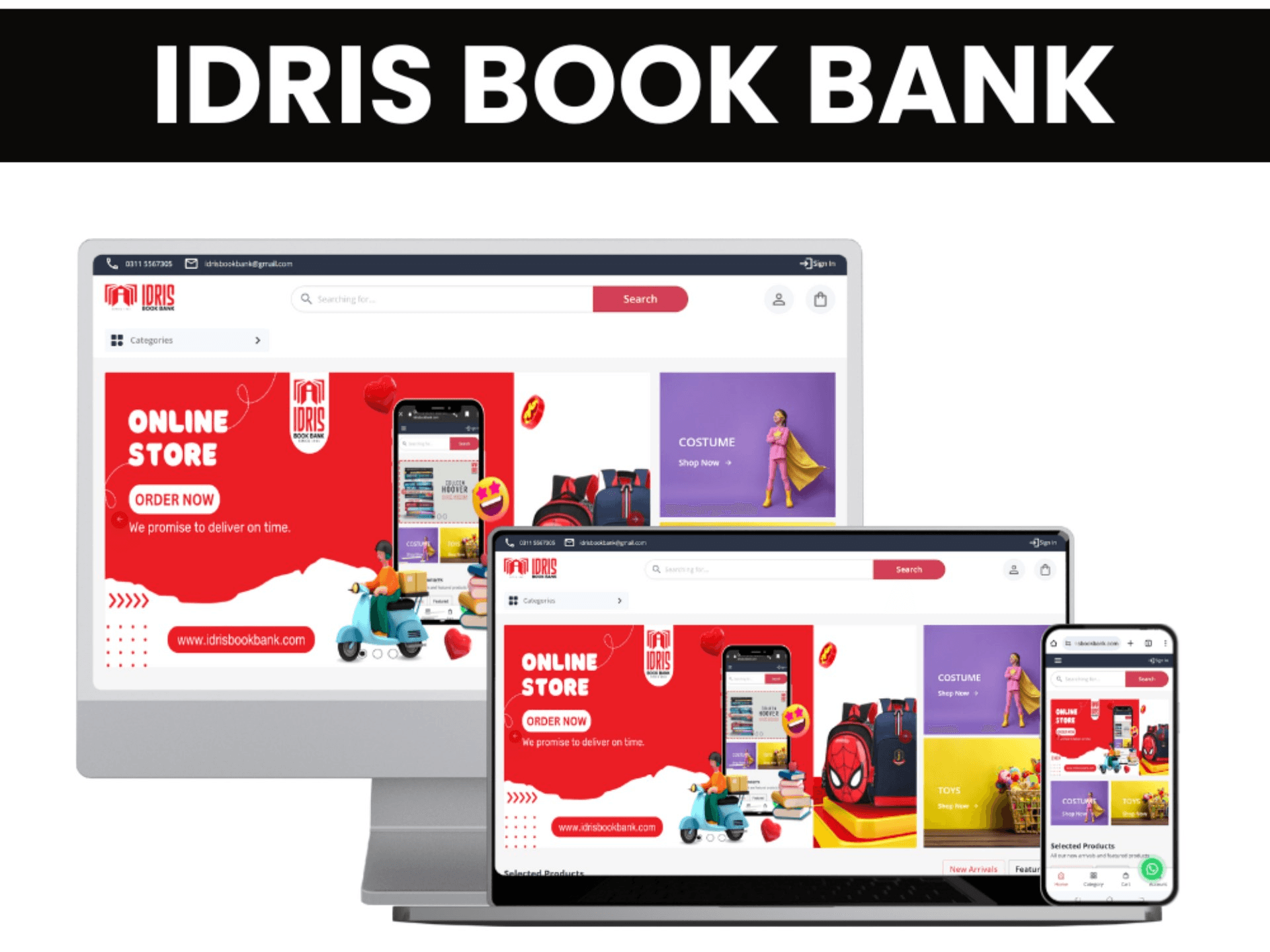 Idris Book Bank Ecommerce Website